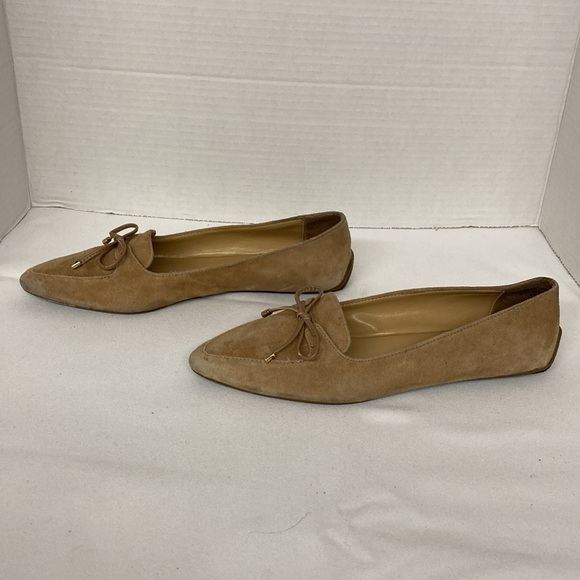 Talbots Leather Suede Women’s Size 6.5 Tan Slip on Loafer Driving Shoes Tassels - Picture 7 of 10